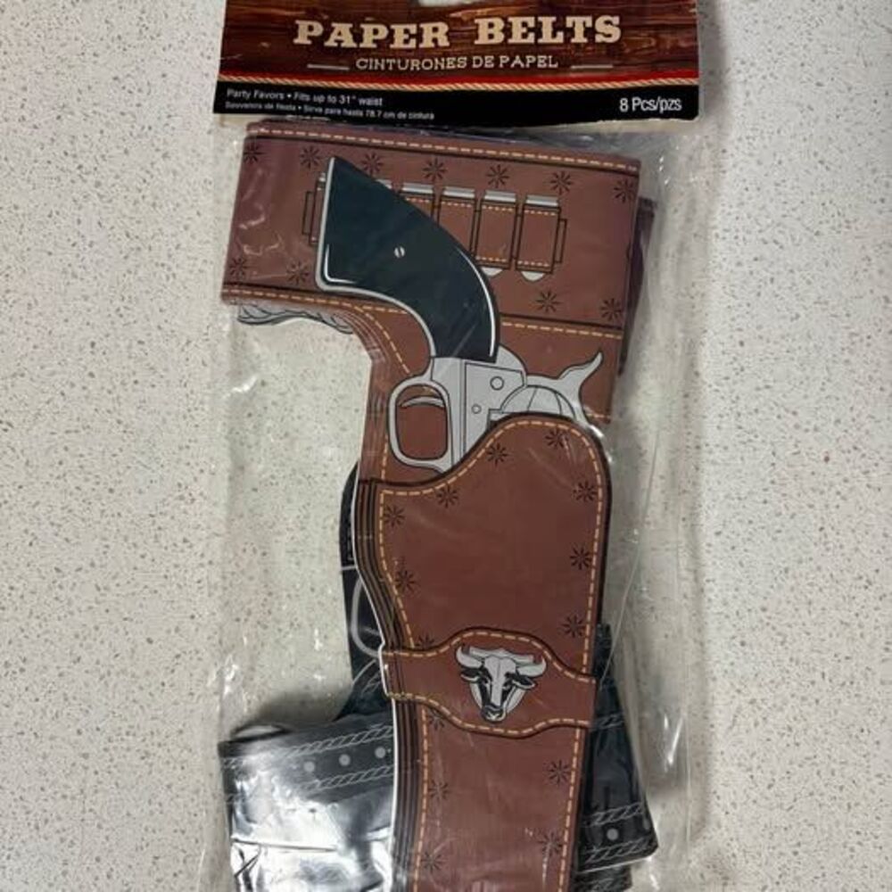 Paper Belt Western Party Favors